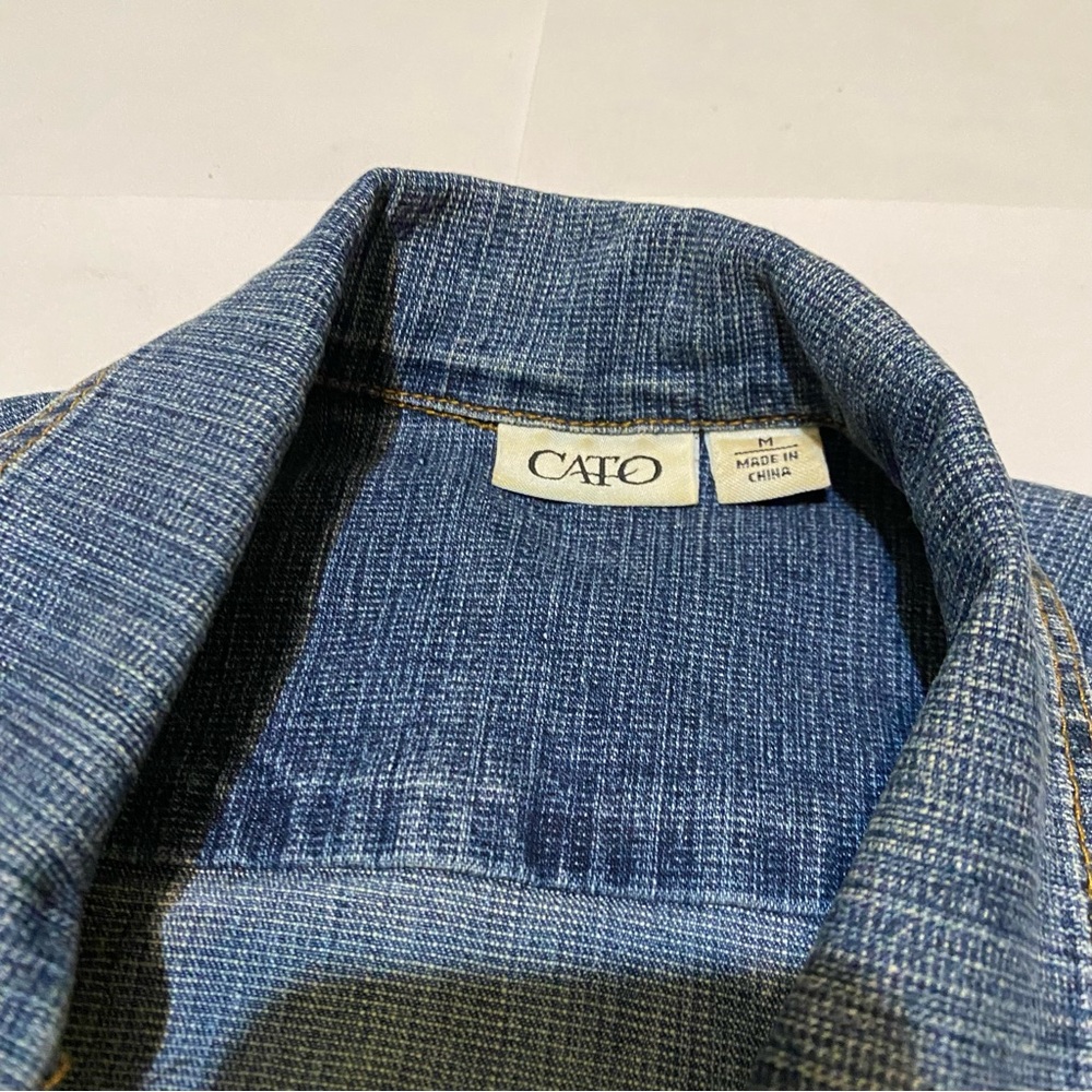 Cato Stylish Blue Denim Cropped Jacket - Picture 5 of 7